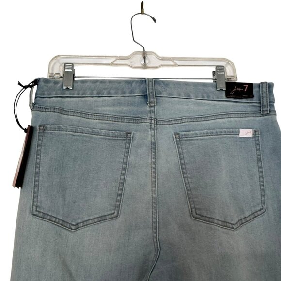 Jen7 By 7 For All Mankind Women's Blue High Waist Skinny Jeans Size 10 - Picture 2 of 5